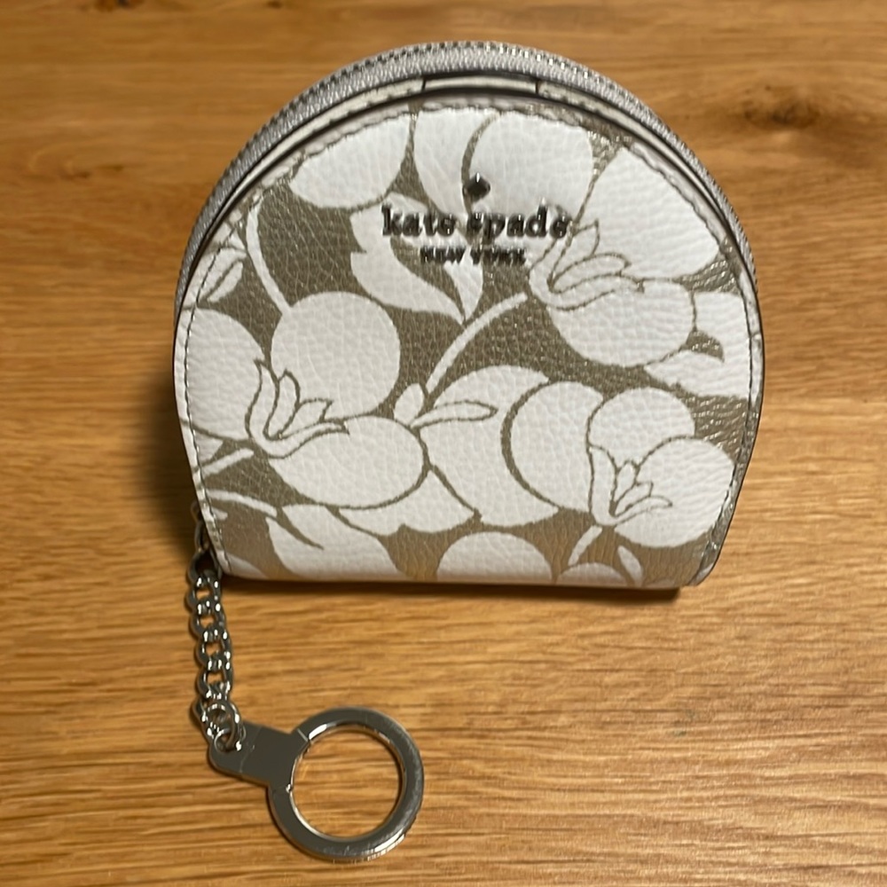 Kate Spade NWT Larchmont Avenue Breezy Floral Wallet/Coin Purse Key Chain